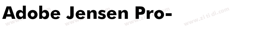 Adobe Jensen Pro字体转换
